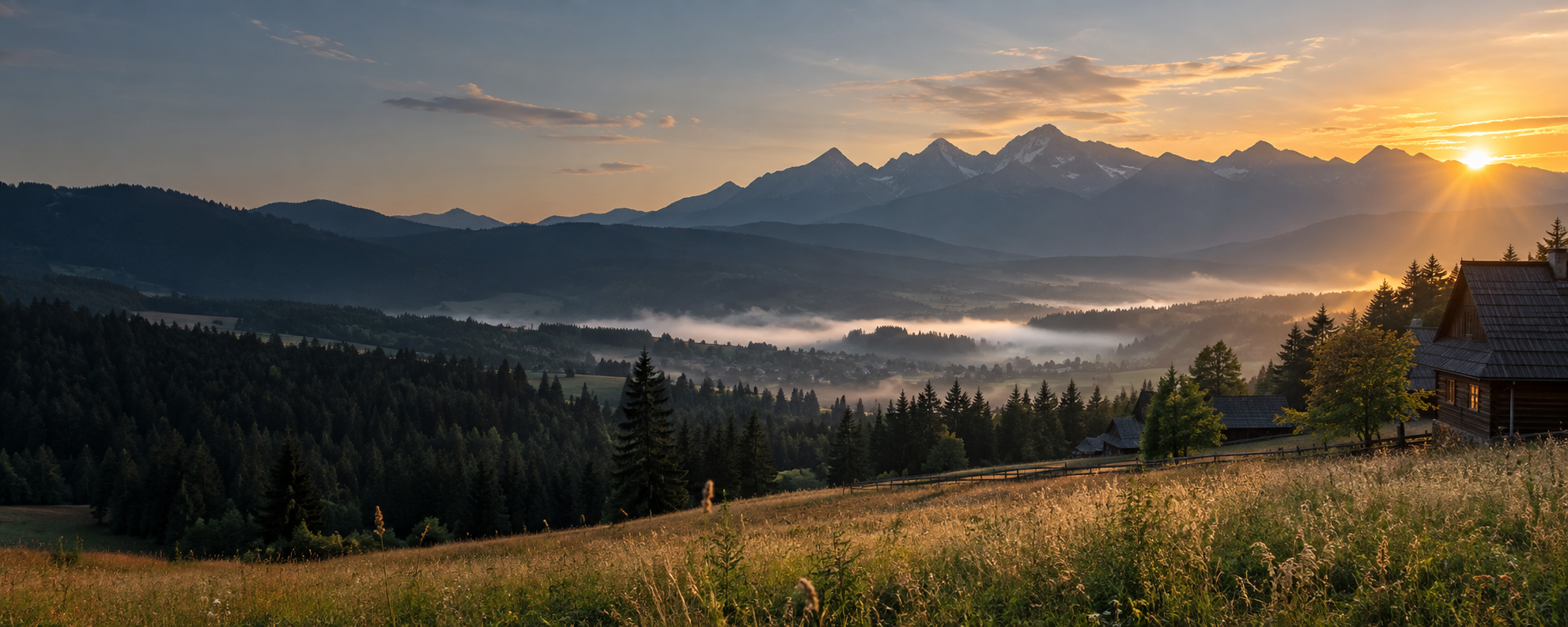 Panorama Tatr i Podhala